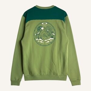 Oakley Green Landscape Graphic‎ Crewneck Sweatshirt Men's Size M Gorpcore Unisex
